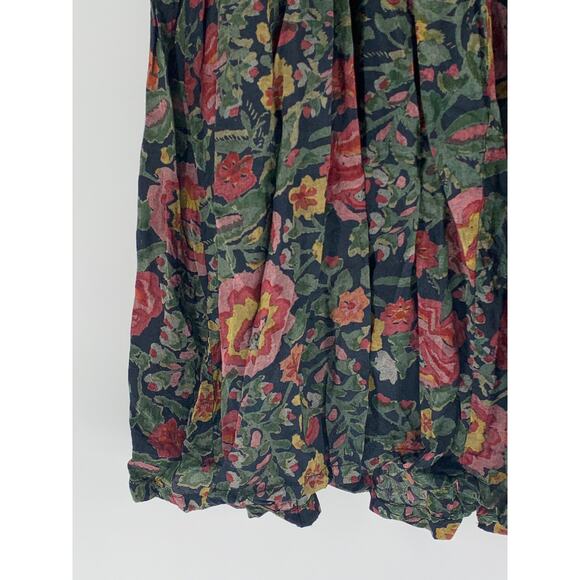 PASSPORTS OF PIER 1 IMPORTS Women's Vintage Green Floral Long Sleeve Dress SZ L - Picture 8 of 12